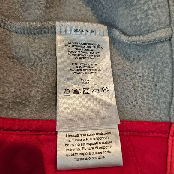 Columbia Vest Womans Size Large Pink Gray Quilted Lightweight - Picture 9 of 9